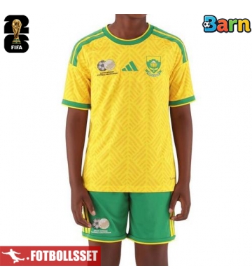 Sydafrika Hemmatröja Barn VM 2026 Kortärmad (+ Korta byxor)